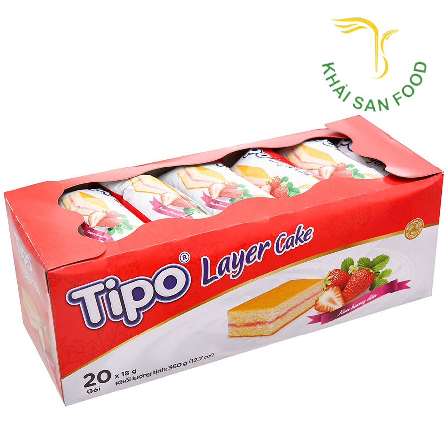 TP Bánh Tipo Layer Cake Vị Dâu 360g