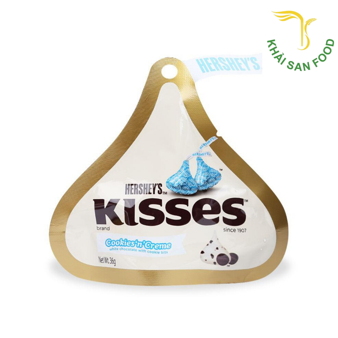 Socola Hershey's Nuggets Trắng Cookies Cream 36G