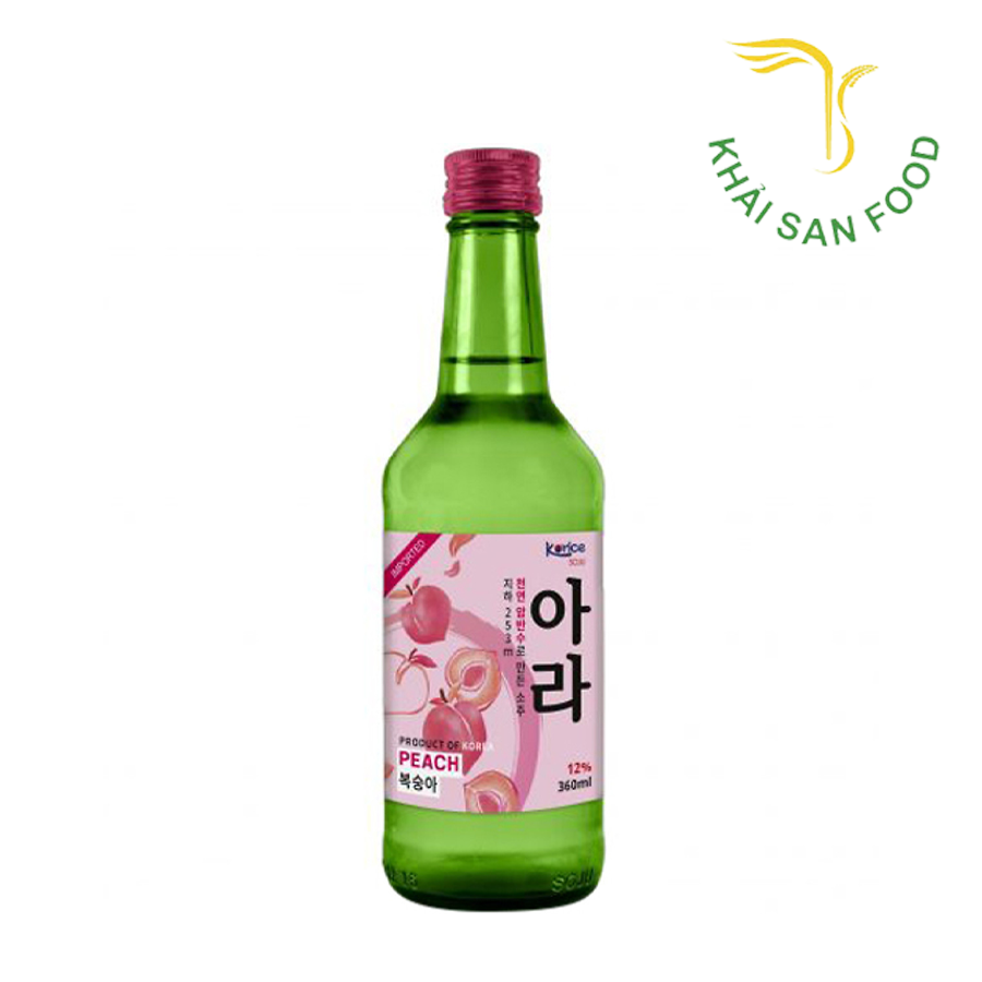 Rượu Korice Soju Hương Đào 360Ml