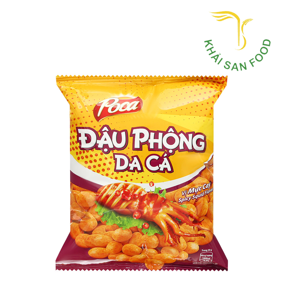 Poca Đậu Phộng Da Cá Vị Mực Cay 80G(68g)