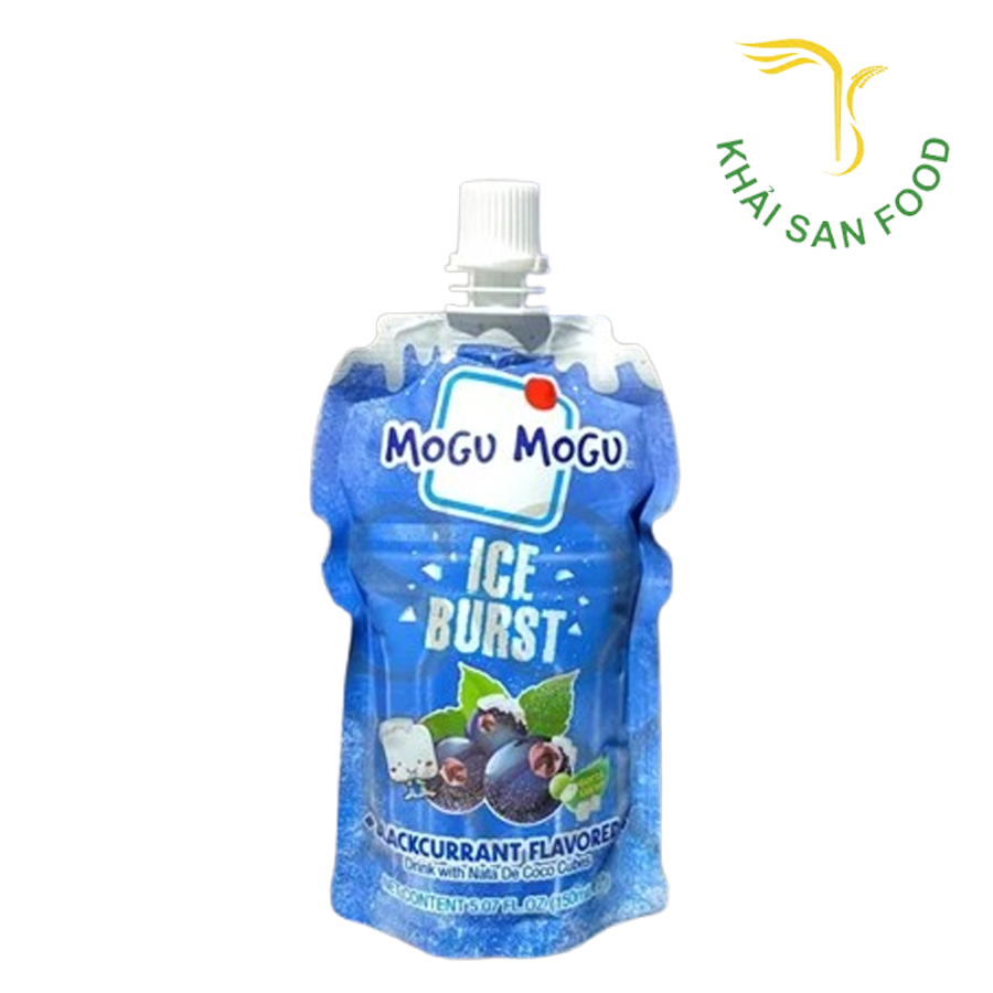 Kem Uống Thạch Dừa Mogu Mogu Vị Lý Chua Đen 150Ml