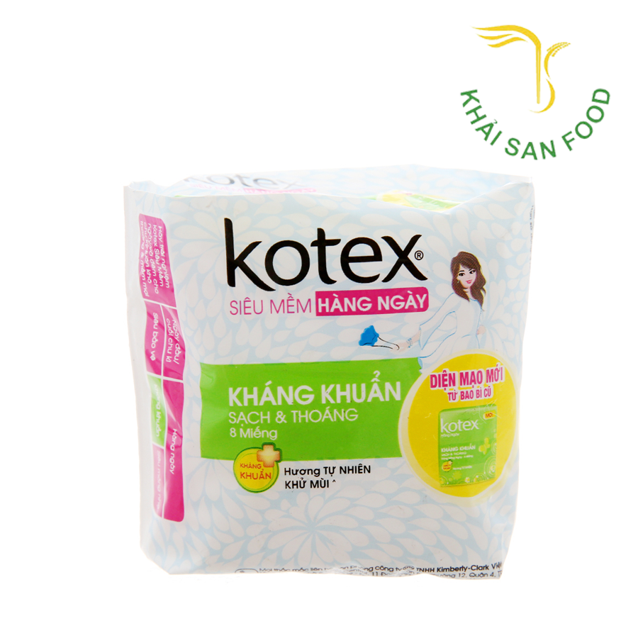 Kotex Hằng Ngày 8M*48G (Hương Tự Nhiên Kháng Khuẩn)