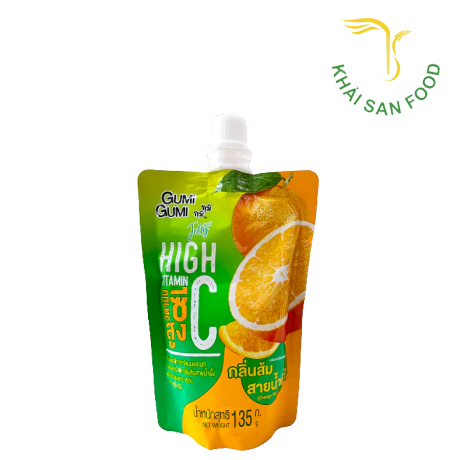 Nước Thạch Jelly Gumi Gumi Vitamin C Vị Cam 135g