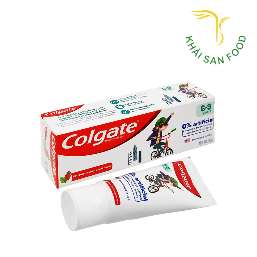 Colgate KĐR Trẻ Em Free From 6-9 Tuổi 80g