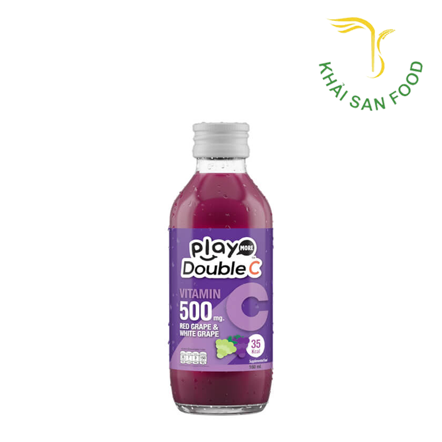 Nước Giải Khát Vị Nho Đỏ & Nho Trắng Playmore Double C 160Ml