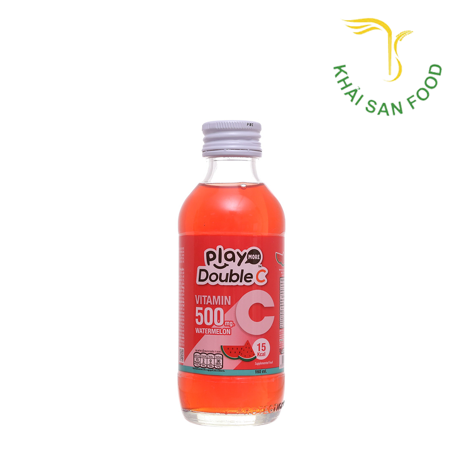 Nước Giải Khát Vị Dưa Hấu Playmore Double C 160Ml