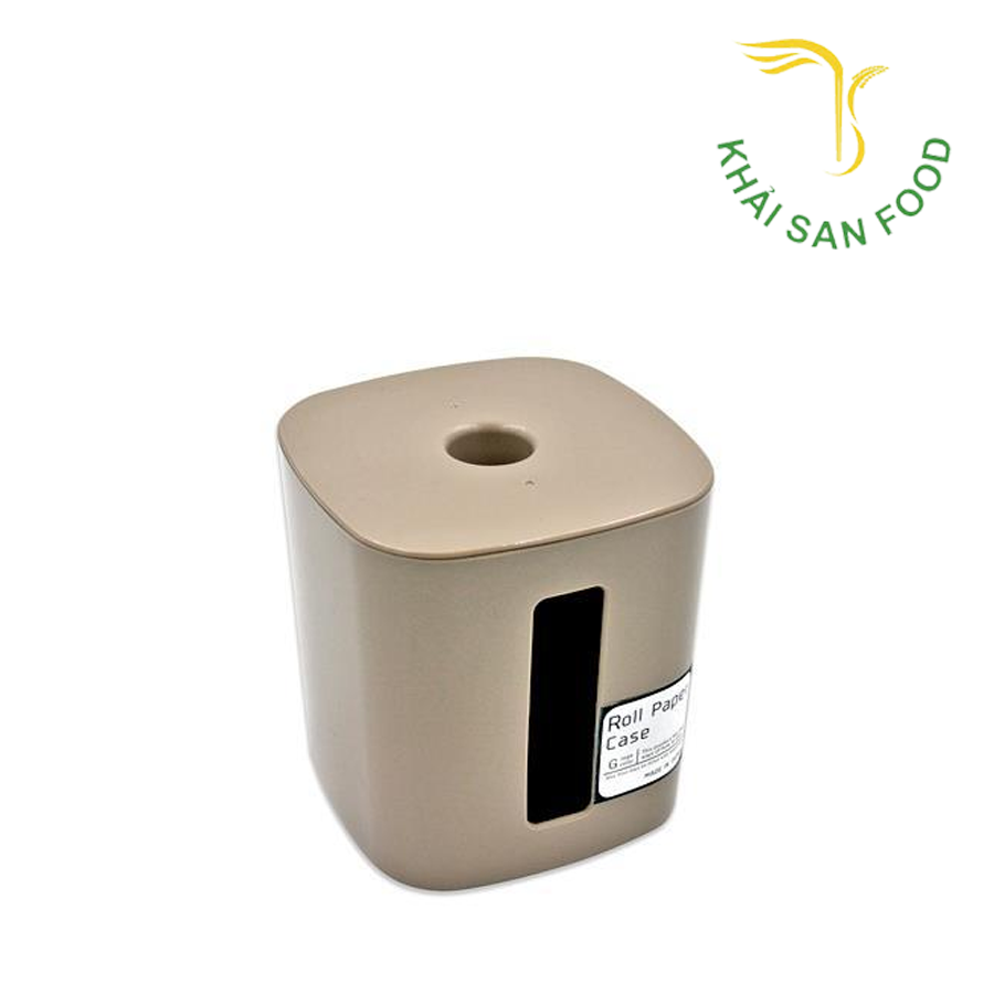 Hộp Đựng Khăn Giấy Cuộn Ishida ( Màu Nâu )