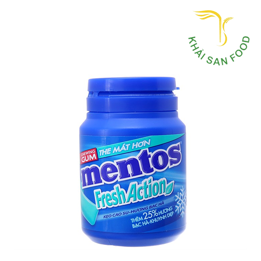Kẹo Gum Mentos Hương Bạc Hà - Khuynh Diệp 56G