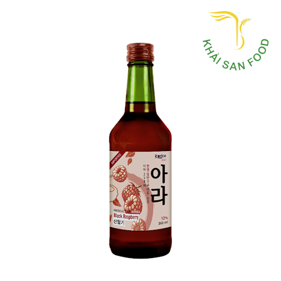 Rượu Korice Soju Phúc Bồn Tử 360Ml