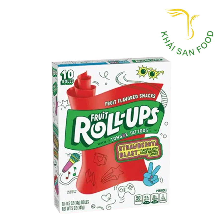 Kẹo Dẻo BC Fruit Rollups Strawberry 141G