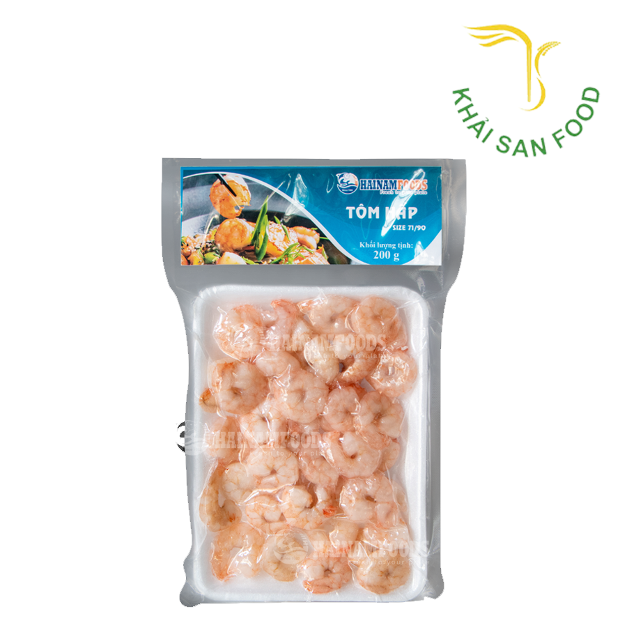Hải Nam Tôm Hấp 71-90 Khay 200g