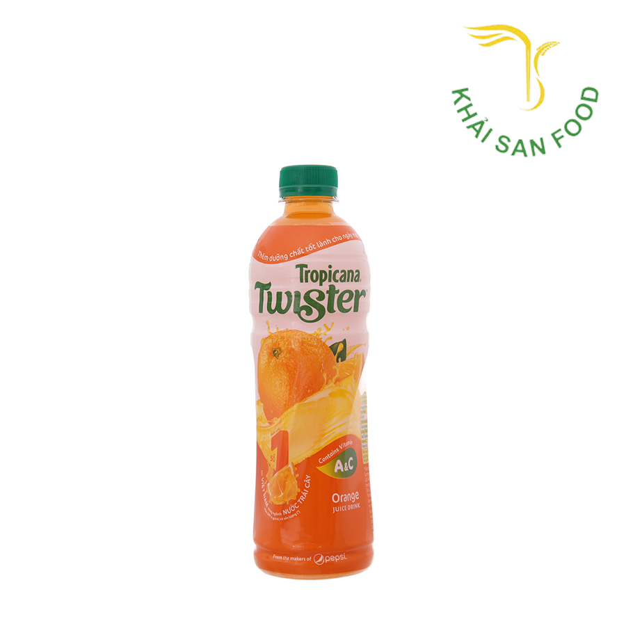 PS Twister Cam Chai Nhựa 455ml