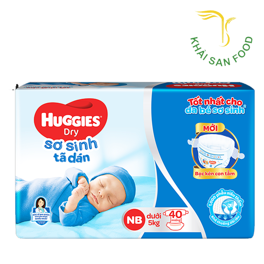 Tả Dán Sơ Sinh Huggies NB 40*6