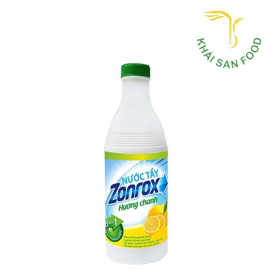 Zonrox Nước Tẩy Đồ Hương Chanh Tươi - Nguyên Chất 1L