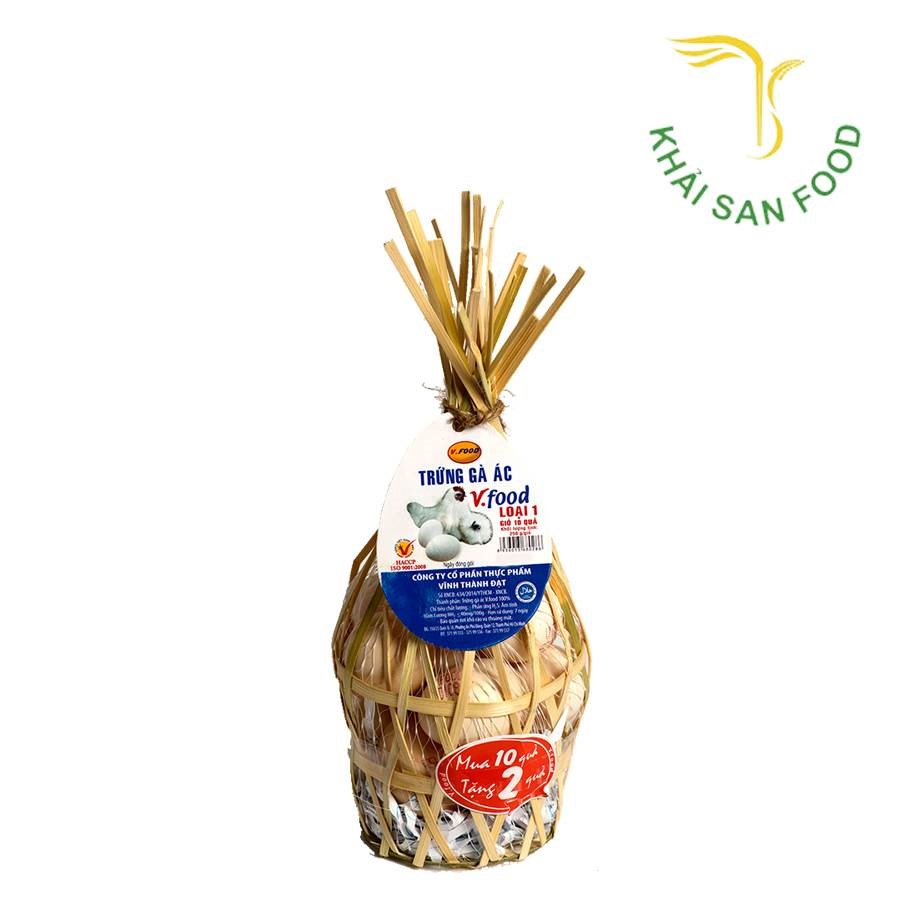 VTD Trứng Gà Ác (Giỏ 10 Quả)