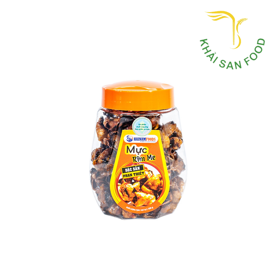 Hải Nam Mực Rim Me Hũ 100g
