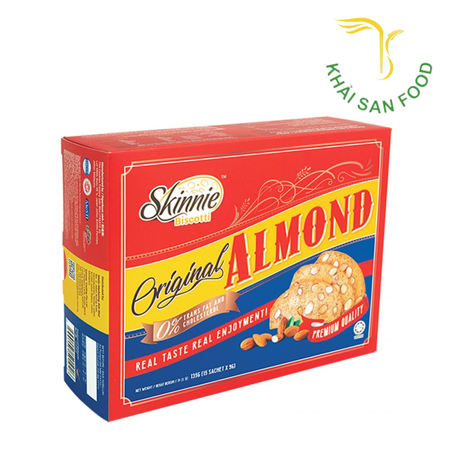Bánh Skinnie Almond Biscotti 135g