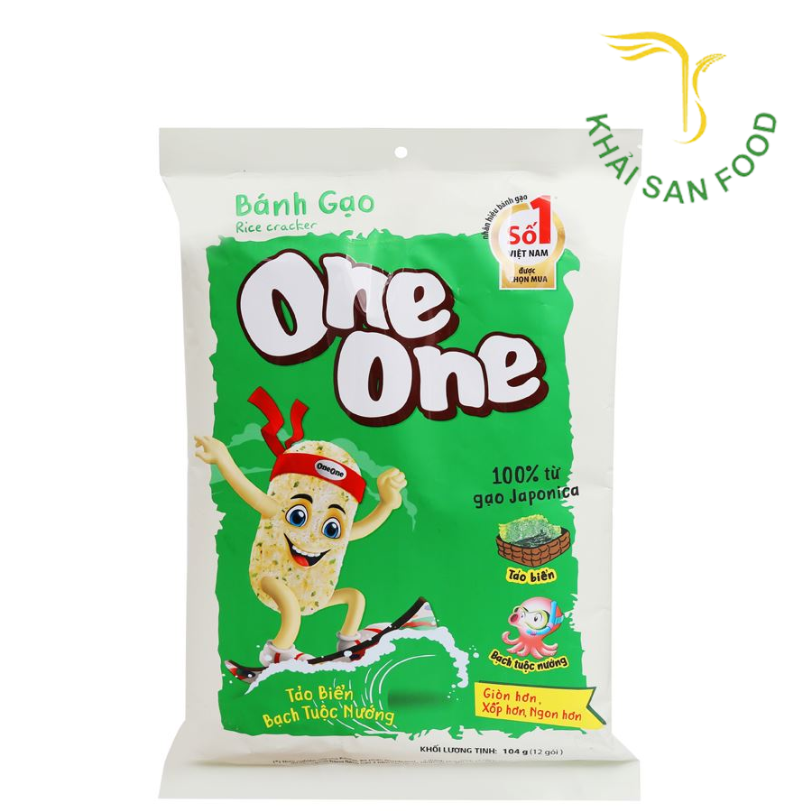 Bánh Gạo One One Tảo Biển Bạch Tuộc Nướng 104g