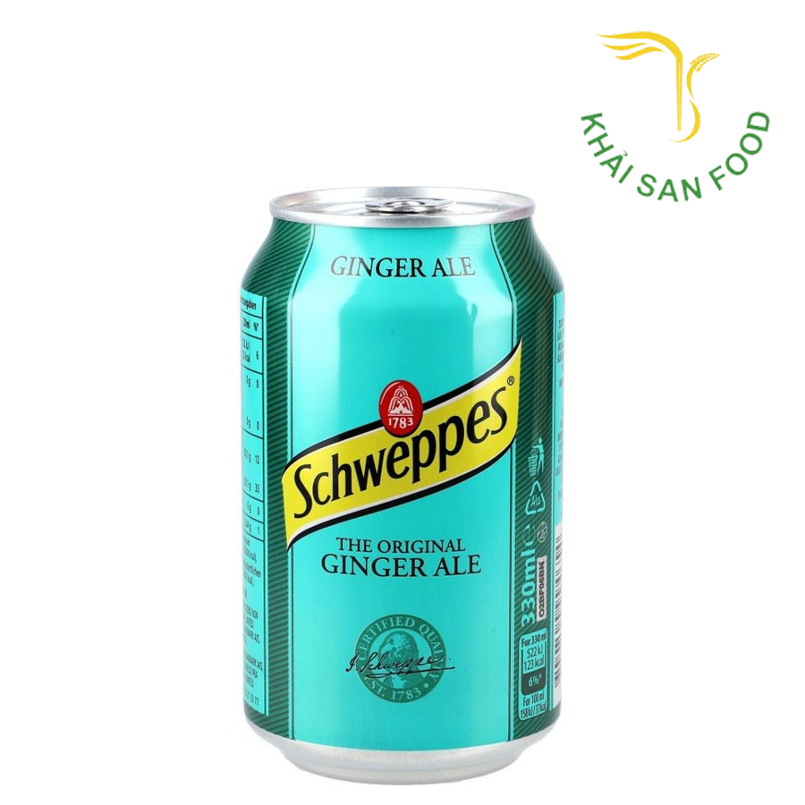 Nước Schweppes Ginger Ale 355ml