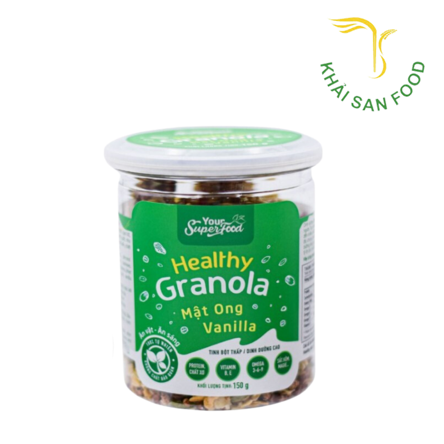 Healthy Granola Mật Ong Vanilla 150g