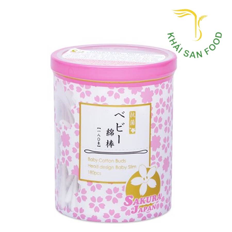 Tăm Bông Sakura Japan Xoăn 200Que