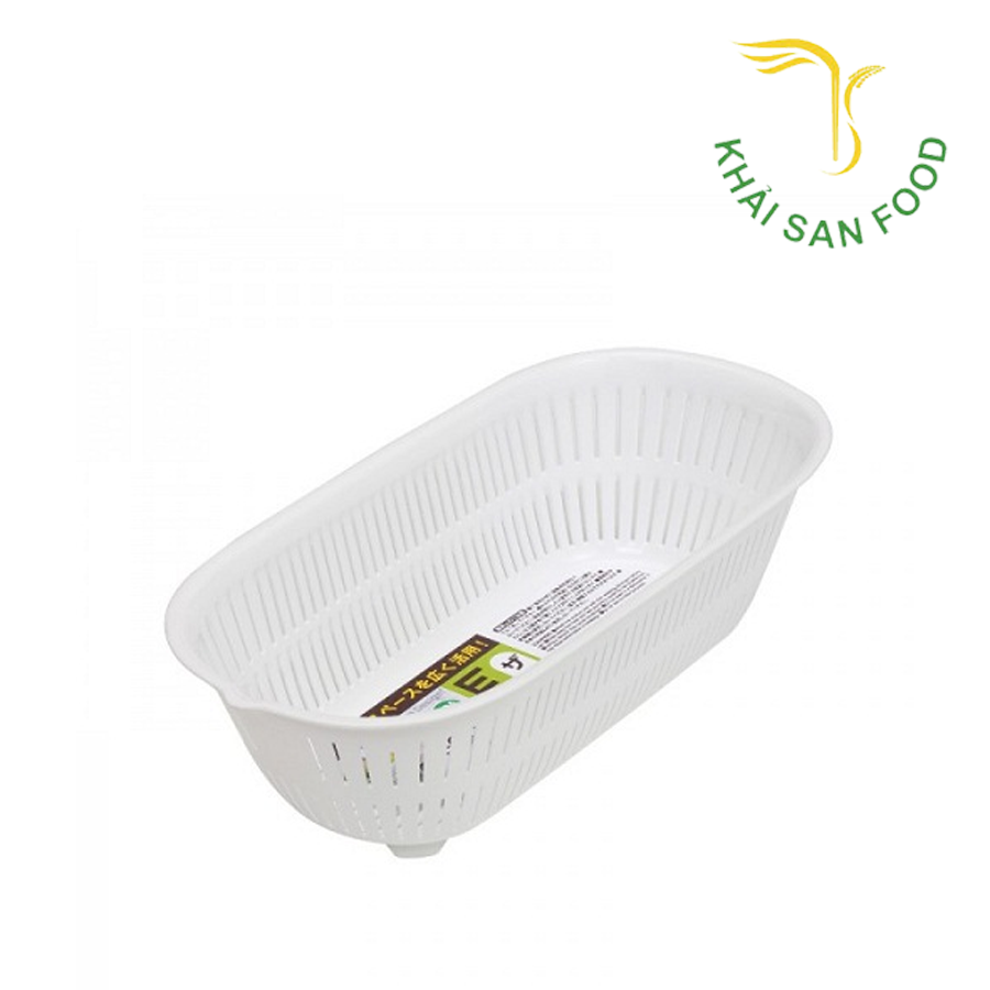 Rổ Nhựa Hình Ovan 1.5L Màu Trắng