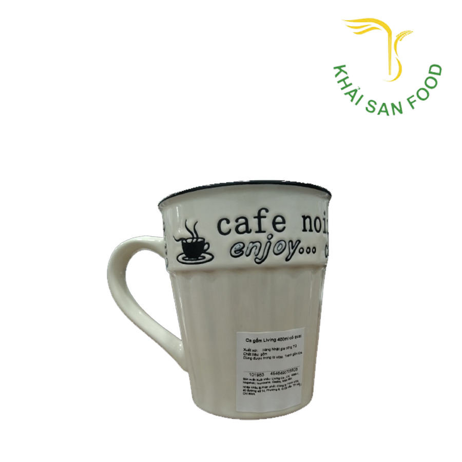 Ca gốm Living 400ml có quai