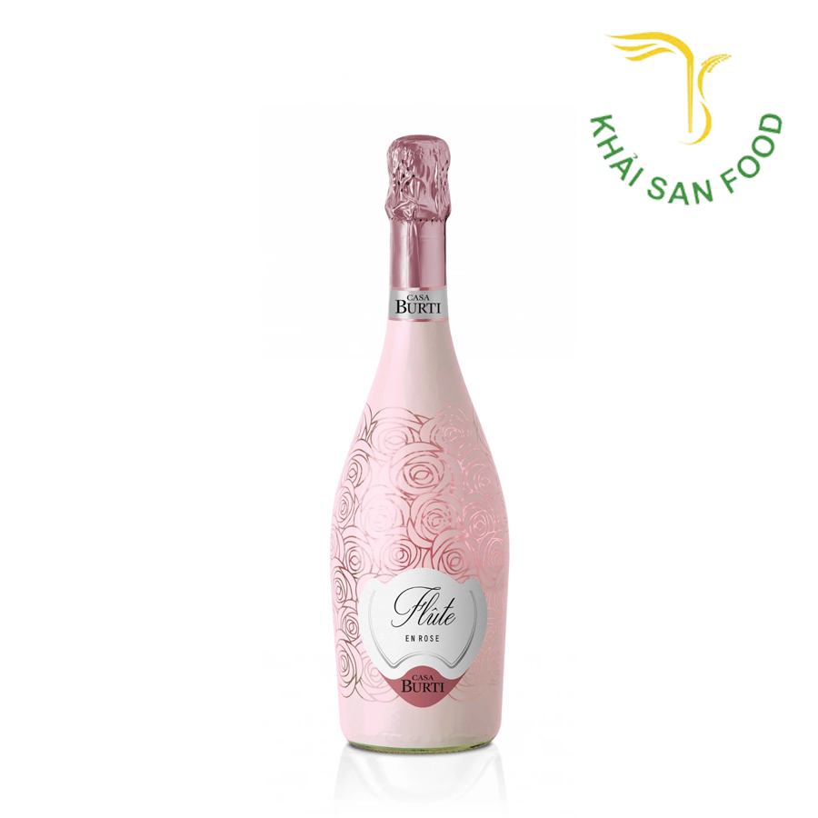 Rượu Vang Nổ Casa Burti Flute EN Rose 11% 750ml