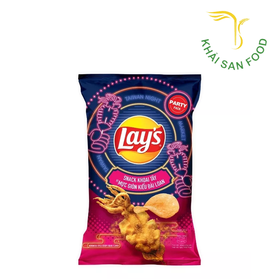 Lay's Vị Mực Giòn Đài Loan 55g (52G)