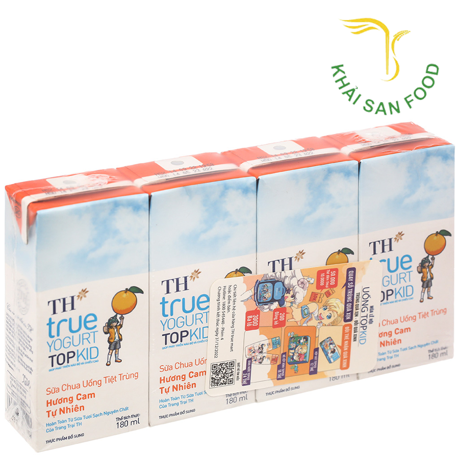 SCU TT Hương Cam Topkid TH True Yogurt 180ml