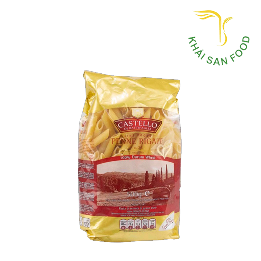 Mỳ Ống Penne Rigate N.36 Hiệu Castello 500g