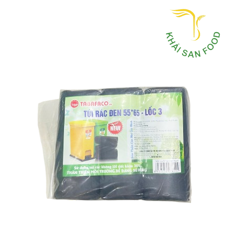 Túi Rác Đen 55*65 Lốc 3