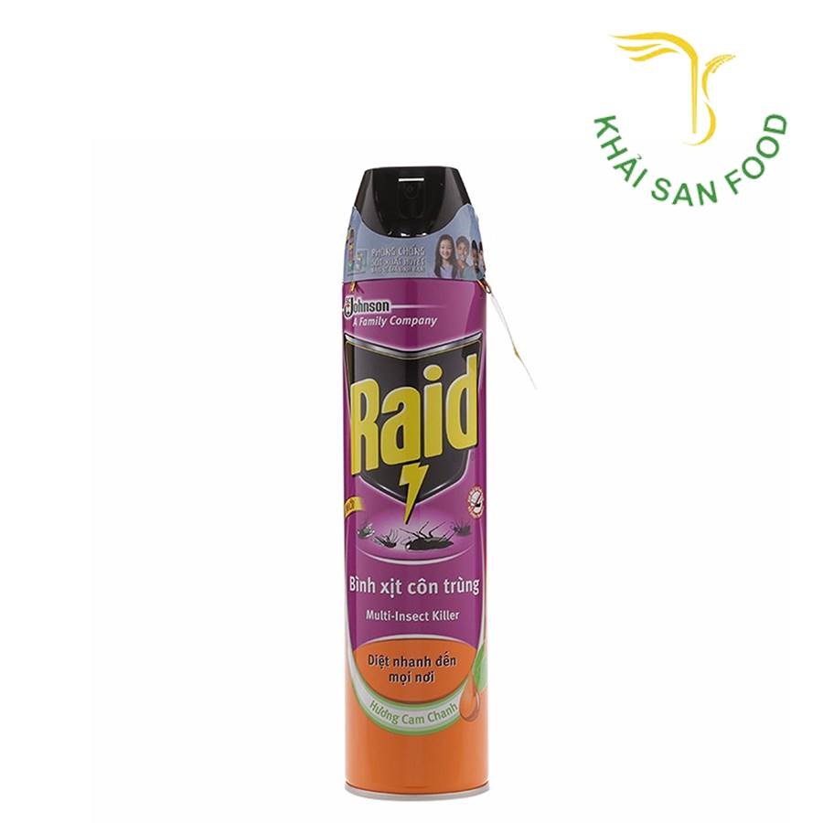 Raid Bình Xịt Côn Trùng Mik Hương Cam Chanh 660ml