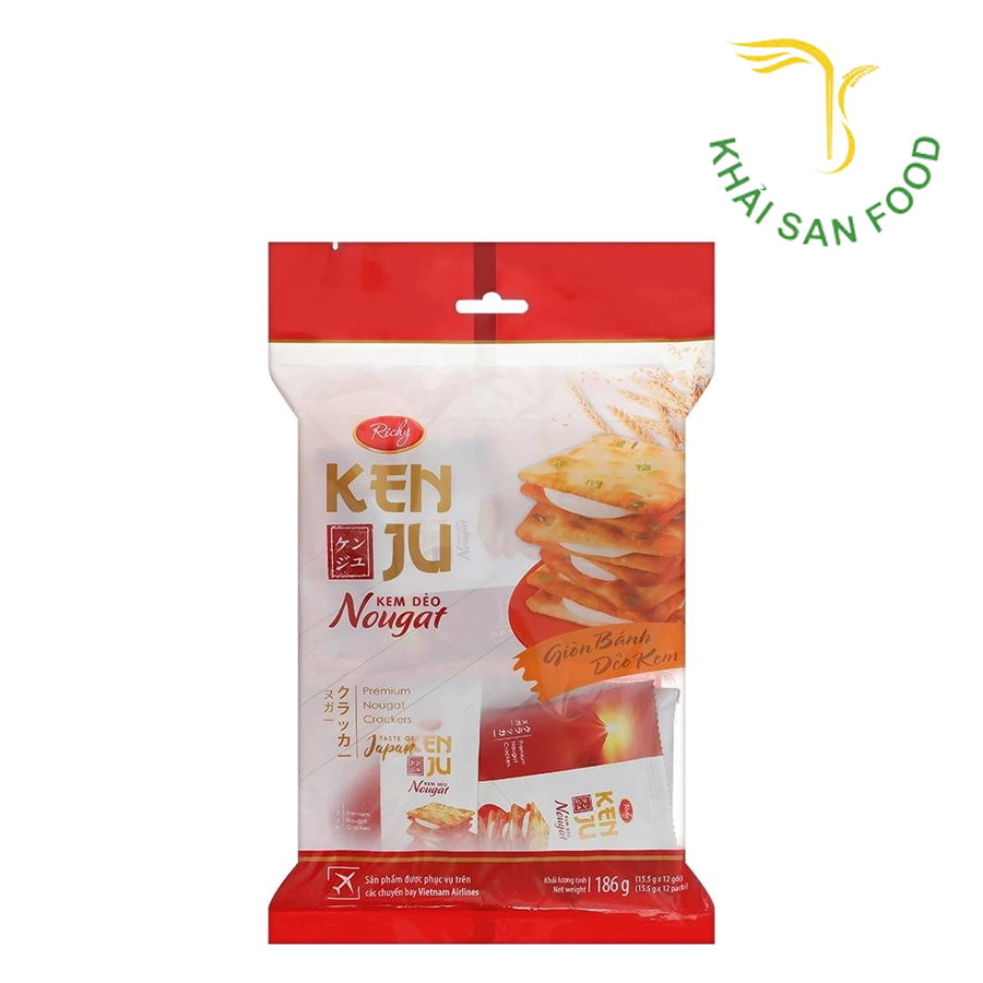 Bánh Kenju Kem Dẻo Túi 186G