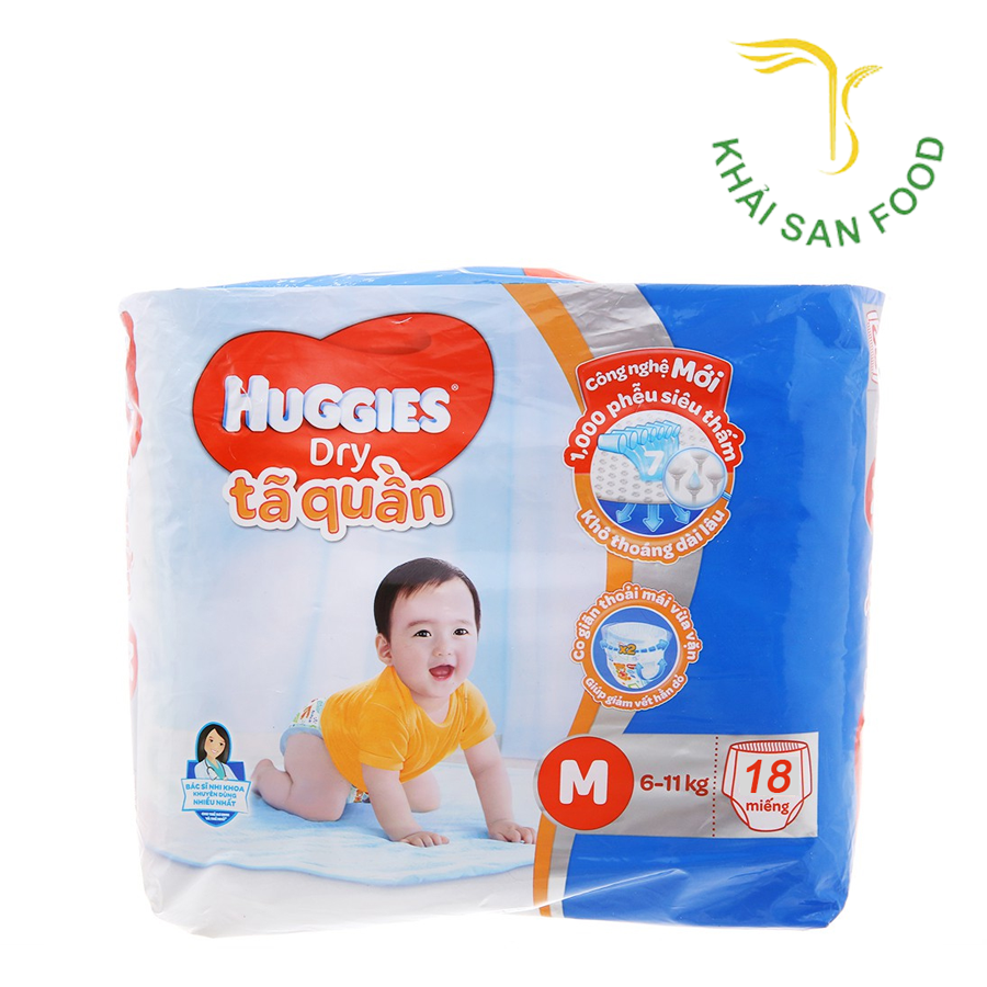 Tã Quần Huggies Quần Trung M18