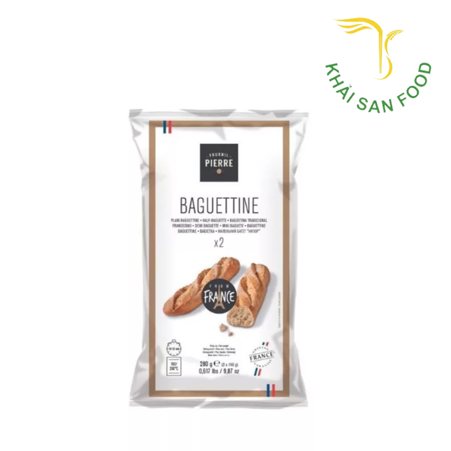 Bánh Mì Nướng Đông Lạnh - 38558 - Plain Half - Baguette - Oven Part - Baked - Prozen ( 3,36kg)