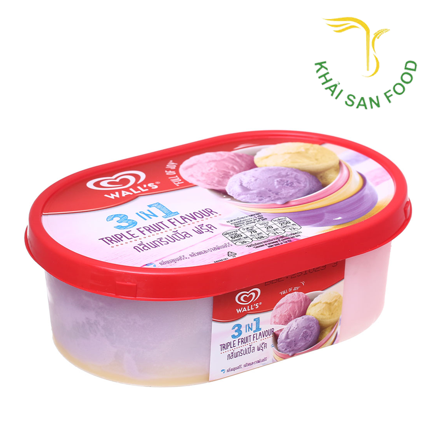 Wall's Kem Chuối, Việt Quất & Phúc Bồn Tử 470g
