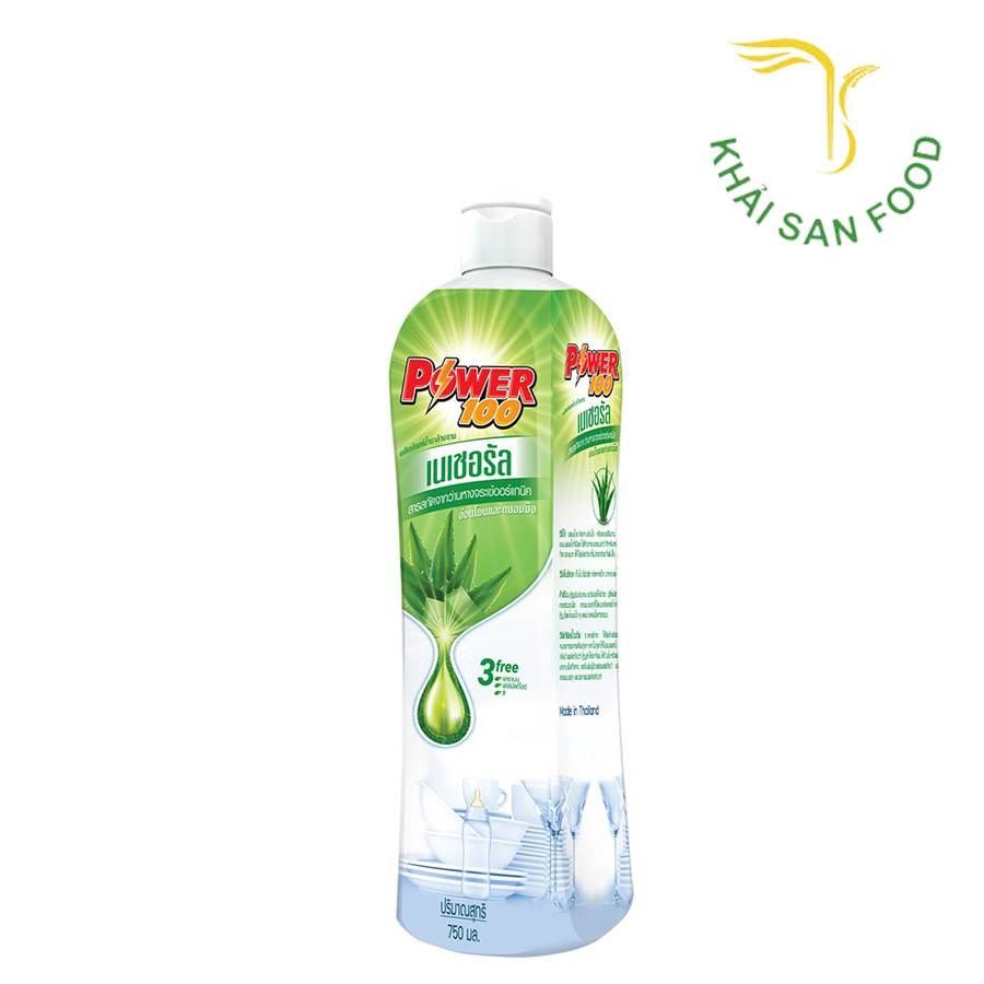 Nước Rửa Chén Power 100 Natural Loại 750ml