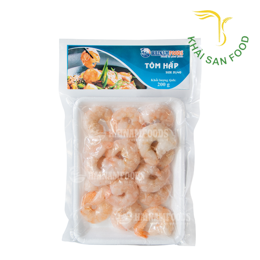 Hải Nam Tôm Hấp 31-40 Khay 200g
