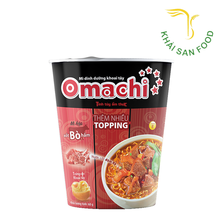 Mì DD Omachi Xốt Bò Hầm 68gr - Ly
