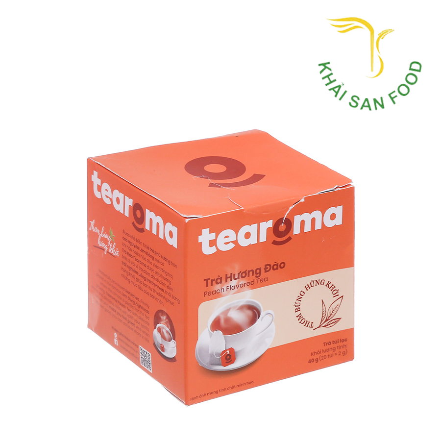 Trà Đào Túi Lọc Tearoma 40g ( 20x2g )