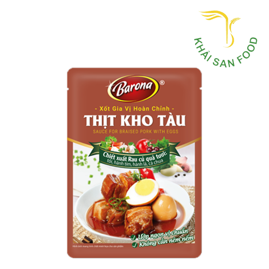 Barona Xốt GVHC - Thịt Kho Tàu 80g
