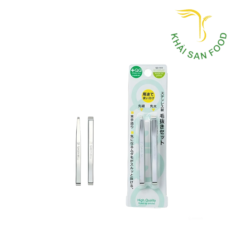 Set 2 Nhíp Inox Cao Cấp Green Bell Japan