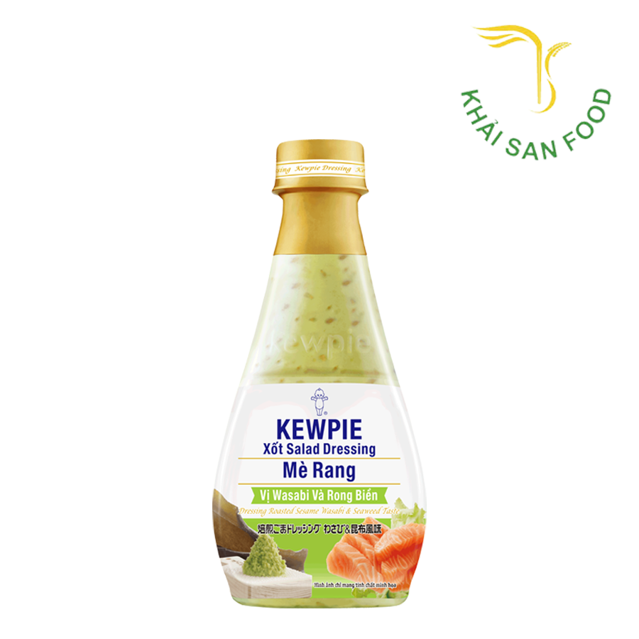 Xốt Kewpie Salad Dressing Vị Wasabi & Rong Biển 210Ml