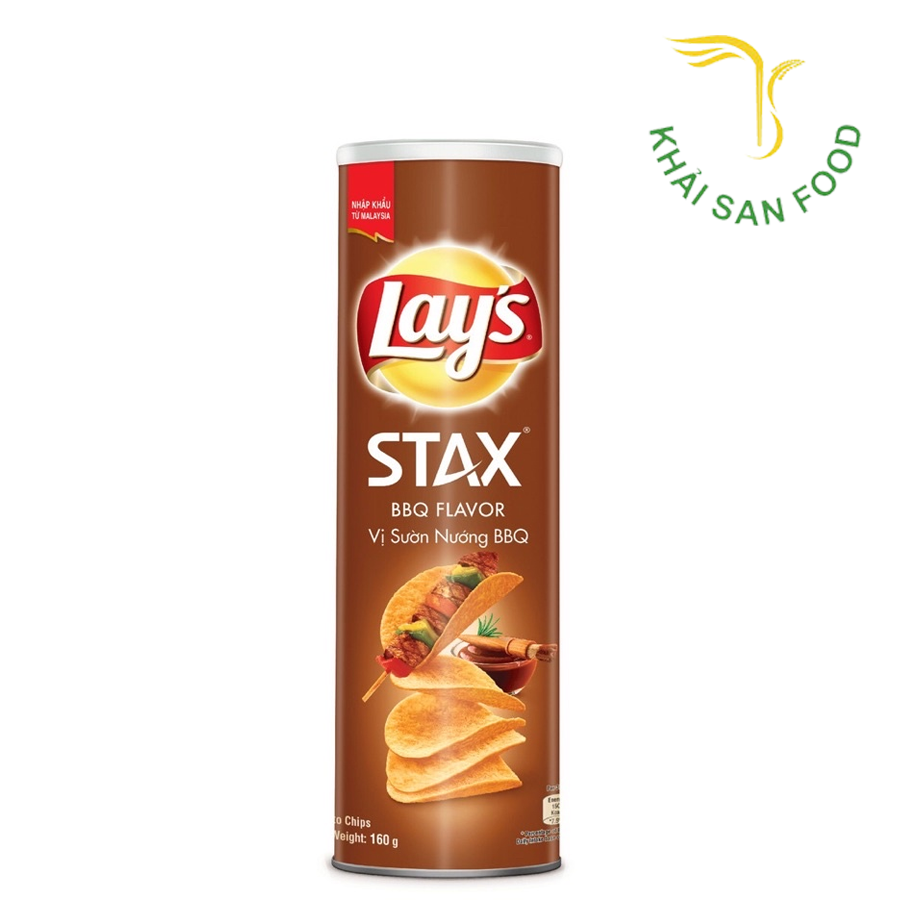 Snack Lay's Stax Vị Sườn Nướng BBQ 150G