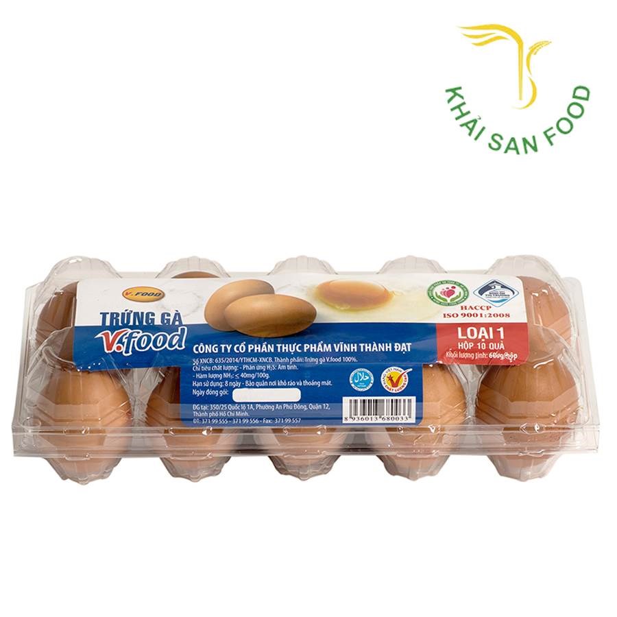 VTD Trứng Gà Loại 1 (Hộp 10 Quả)