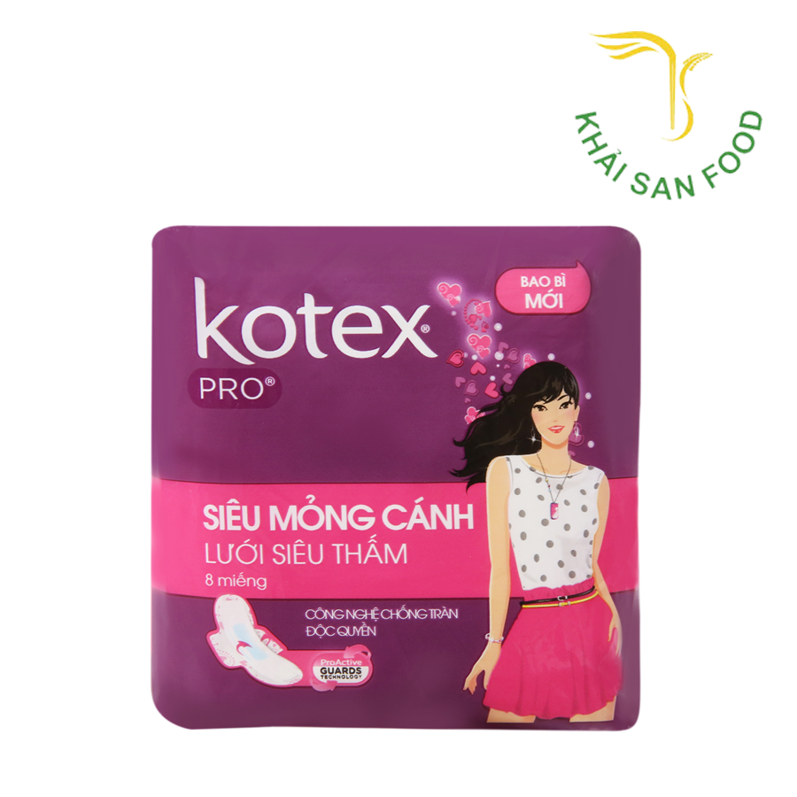 Kotex Pro Siêu Mỏng Cánh 8M/48