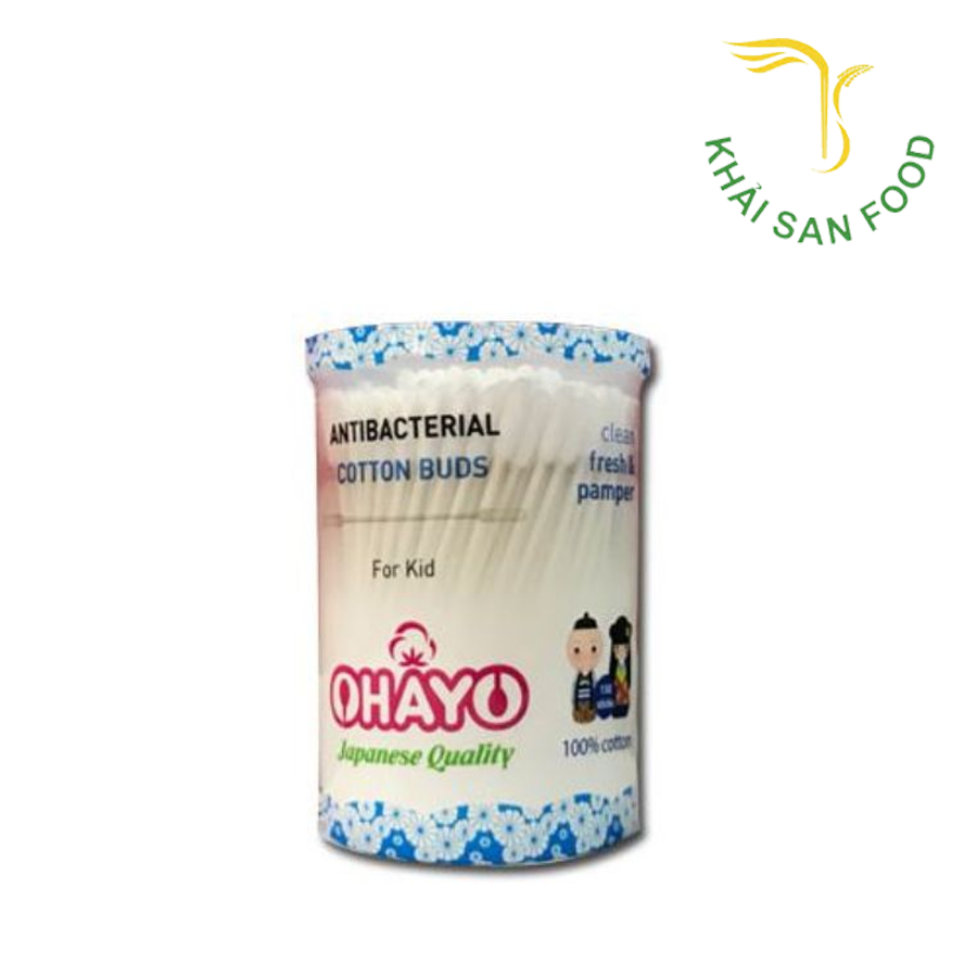 Tăm Bông Ohay O Baby Đầu Trụ 150pcs
