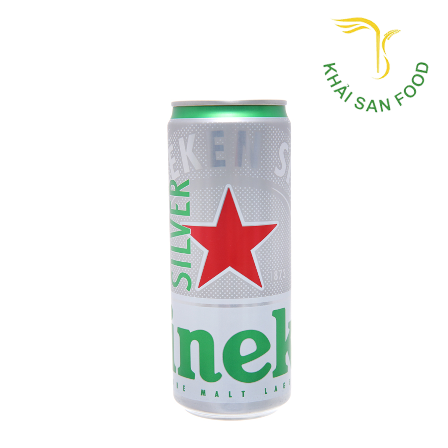 Bia Heineken Bạc Lon 330Ml