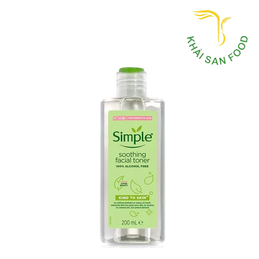 Nước Hoa Hồng Dưỡng Ẩm Làm Sạch Da Simple 200ml